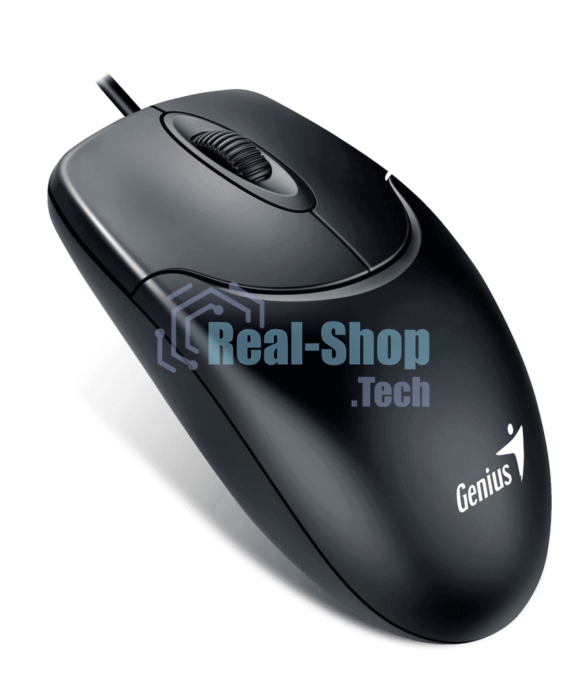 Мышь проводная Genius NetScroll 120 V2 черный, 1000 dpi, USB, кнопки - 3