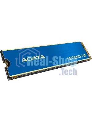 Накопитель SSD ADATA LEGEND 710, 256Gb, PCIe 3.0 x4, M.2 2280, NVMe, R/W 2100/1000, с радиатором
