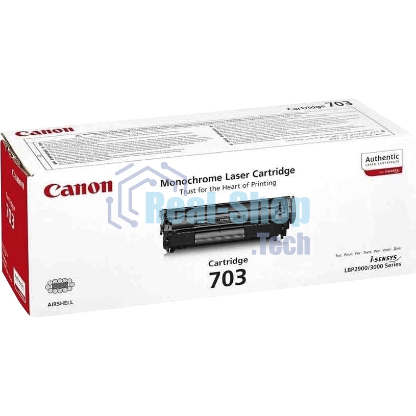 Картридж лазерный Canon 703 (7616A005) черный (2000 стр.) для Canon LBP-2900/3000