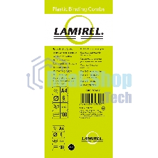 Пружины для переплета пластиковые Lamirel LA-7866702 6мм черный 100 шт