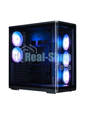 Компьютерный корпус ZALMAN MidTower P60 black (ATX, без БП, 2xUSB 3.0+USB Type C, 5x120мм ARGb) (Zalman P60 Black)