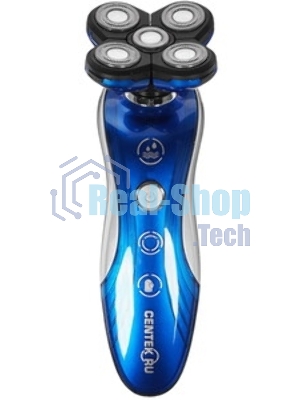 Электробритва Centek CT-2182 ротор, 5 плавающих головок, аккумулятор + работа от сети, влажное бритье