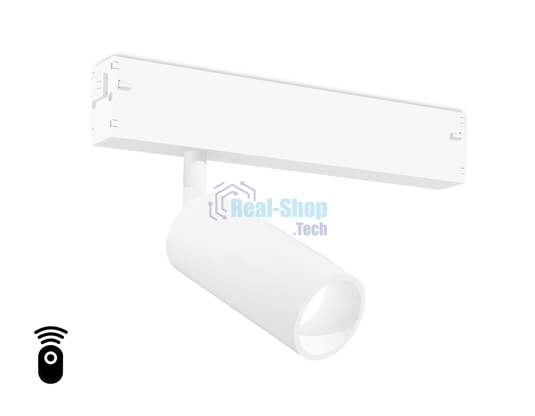 Управляемый светодиодный светильник для шинопровода Magnetic Ambrella light GL1201 WH белый IP20 7W 3000K-6400K 220V 36° D35*80 (Без ПДУ)
