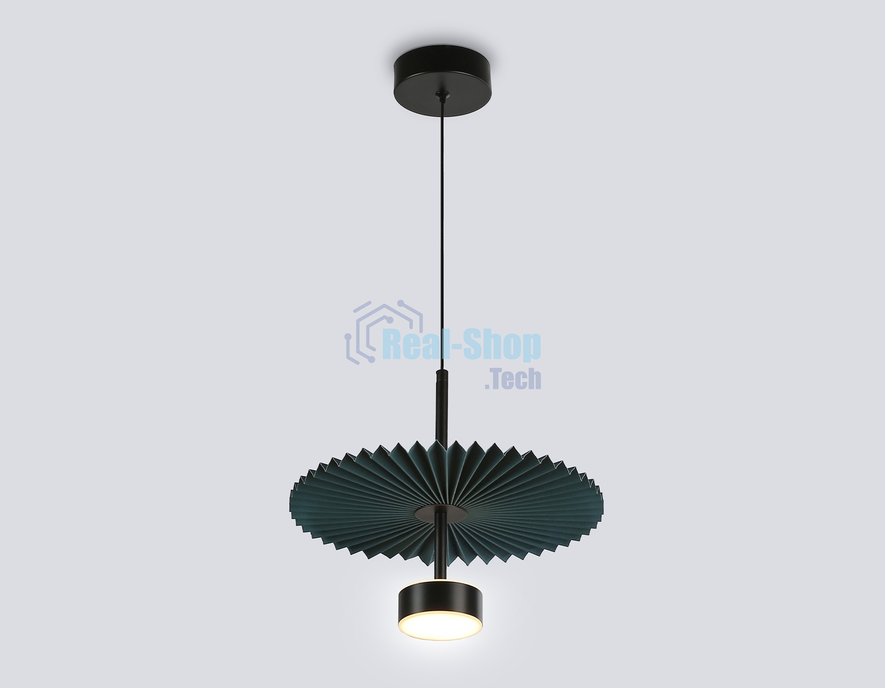 Светильник Ambrella light LH72605 BK/DB черный/синий 6W 3000K D300*260-1770