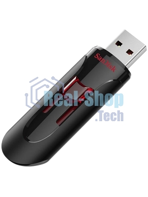 Флешка USB Sandisk CZ600 Cruzer Glide (SDCZ600-032G-G35), 32Gb, USB 3.0, R/W 100/20, черный