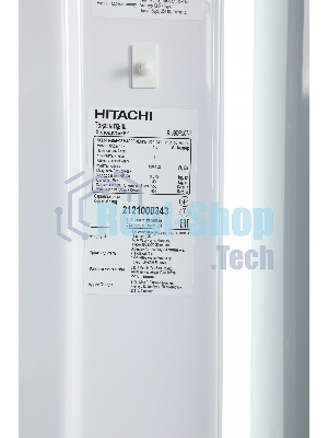 Холодильник Hitachi R-V660PUC7-1 PWH белый двухкамерный инвертер 405/145л морозилка сверху