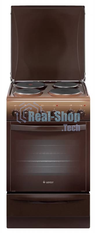 Плита электрическая Gefest 5140-01 0001 коричневый, конфорок 4 электрических, духовка 55 л, 50 см x 85 см x 58.5 см