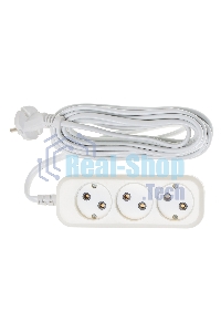 Сетевой удлинитель Buro BU-PSL3.5/W 5 м (3 розетки) белый (пакет ПЭ)