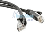 Патч-корд Lanmaster TWT UTP кат.5e, с заливными колпачками, 0.3 м, черный