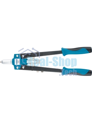 Заклепочник Gross 40407 двуручный 420 мм двухкомпонентные рукоятки для заклепок 2.4-3.2-4.0-4.8