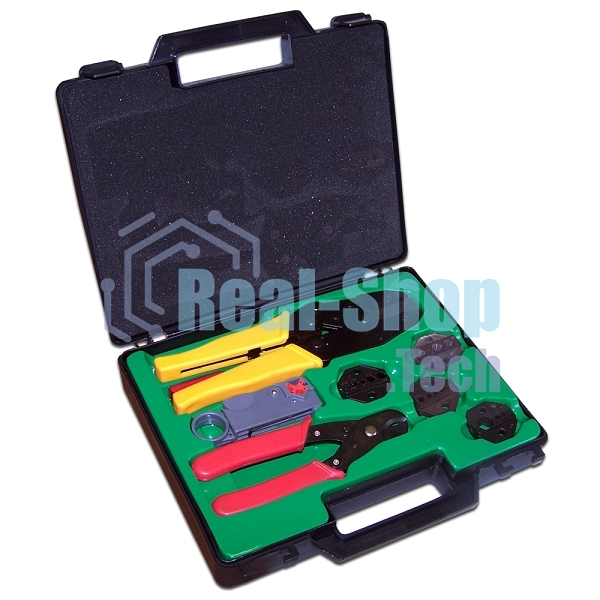 Набор инструментов для работы с коаксиальным кабелем