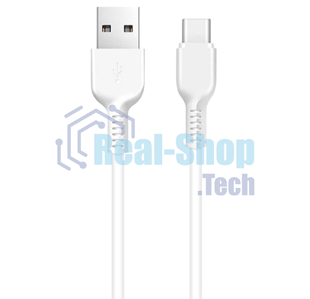 Кабель USB 2.0 HOCO X13, AM/Type-C M, белый, 1м