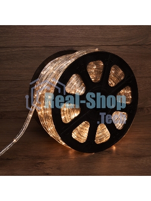 Дюралайт Neon-night LED, свечение с динамикой (3W) - теплый белый, 24 LED/м, бухта 100м