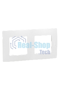 Рамка 2-м Etika белый Legrand 672502