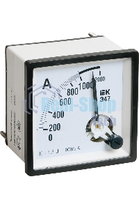 Амперметр ИЭК Э47 72х72мм 1000/5А кл. точн. 1.5 IPA10-6-1000-E