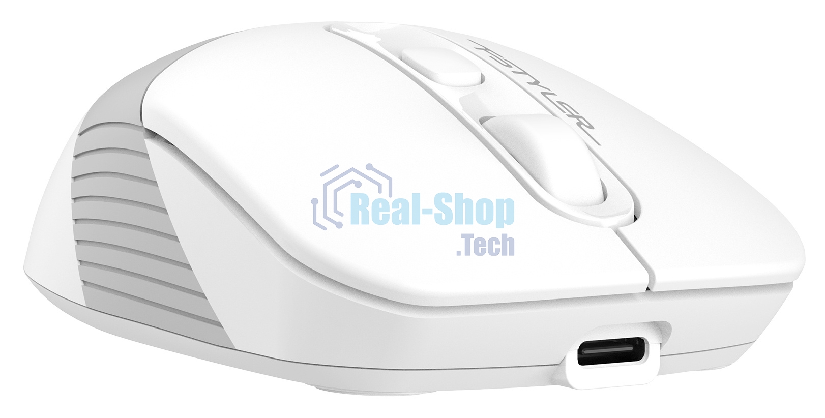 Мышь беспроводная A4Tech Fstyler FB10C белый/серый, 2000 dpi, радиоканал, Bluetooth, USB, кнопки - 4