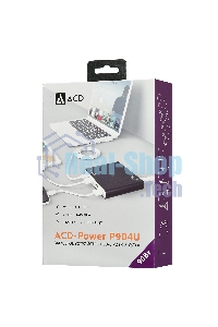 Сетевое зарядное устройство ACD-P904U-V1B 90Вт, 4xUSB 1PD+3QC, 3.6~20В/4.35А(max) RTL