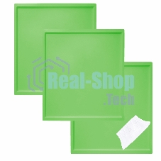 Поддон для пастилы Pullman PL-010203-3 зеленый 3шт+лопатка универс. прямоугольный р-р 327х288х6,6мм