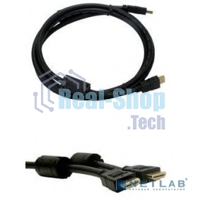 Кабель аудио-видео Buro HDMI (m)/HDMI (m) 1.8м. феррит.кольца черный HDMI-19M/19M-1.8M-MG