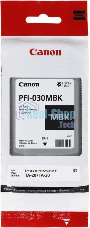 Картридж струйный Canon Pigment Ink PFI-030 Matte черный (TM240/TM340) 55ml
