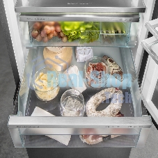 Холодильник Liebherr Комбинация XRFsf 5225-22 001 (SFNsfd 5227-22 001 +SRBsfc 5220-22 001) серебристый двухкамерный 377/271л морозилка сбоку, Side by Side