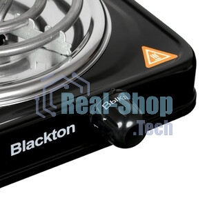 Плита настольная электрическая Blackton Bt HP102B чёрный, 1 кВт, ТЭН, конфорки - 1, нержавеющая сталь, поворотные переключатели