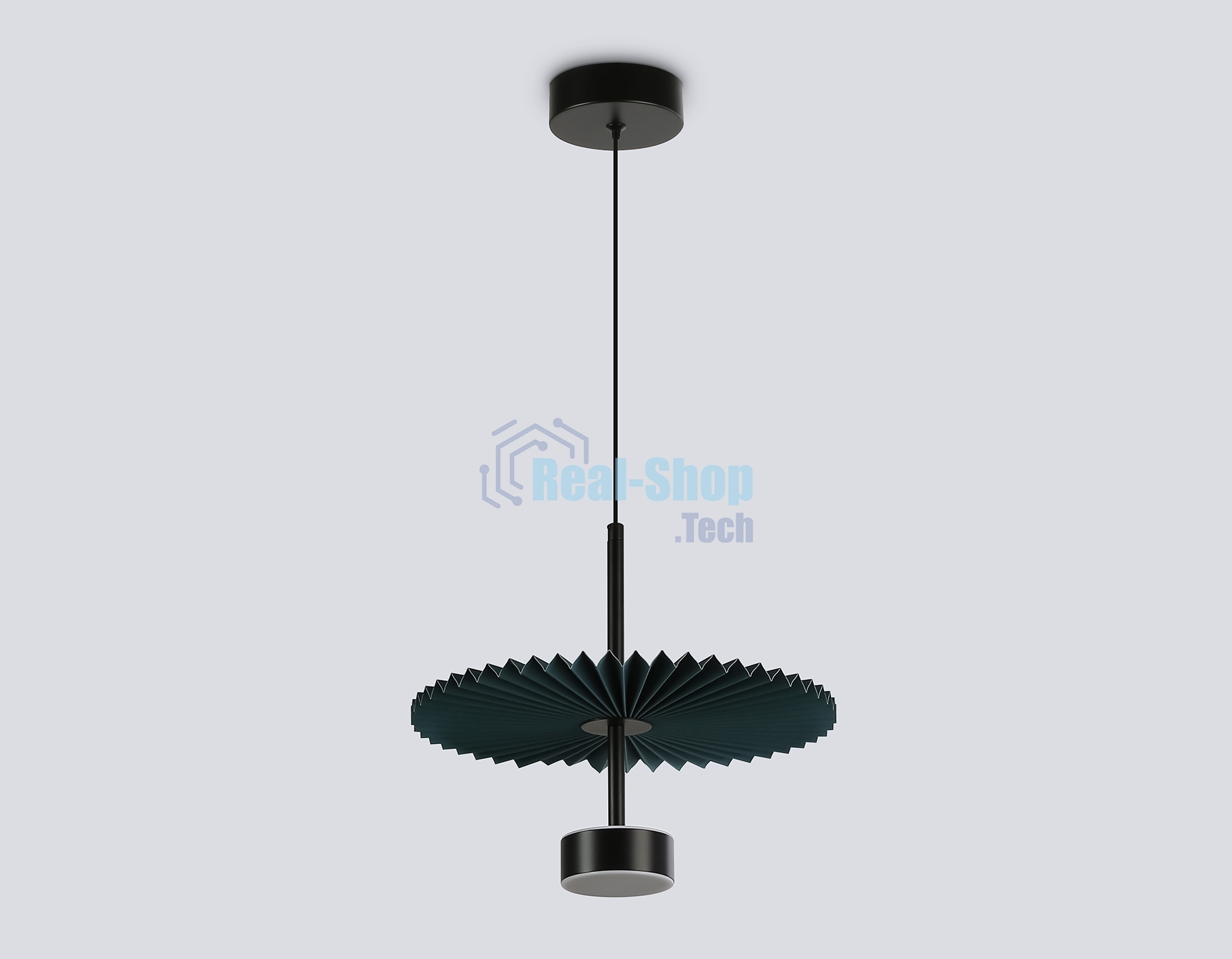 Светильник Ambrella light LH72605 BK/DB черный/синий 6W 3000K D300*260-1770