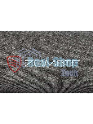 Кресло Бюрократ Zombie Drift/F серый/черный, экокожа, 120 кг, механизм качания, подставка для ног
