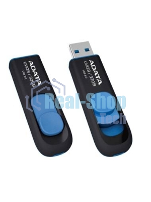 Флешка USB ADATA UV128 (AUV128-128G-RBE), 128Gb, USB 3.0, R/W 100/30, черный/синий