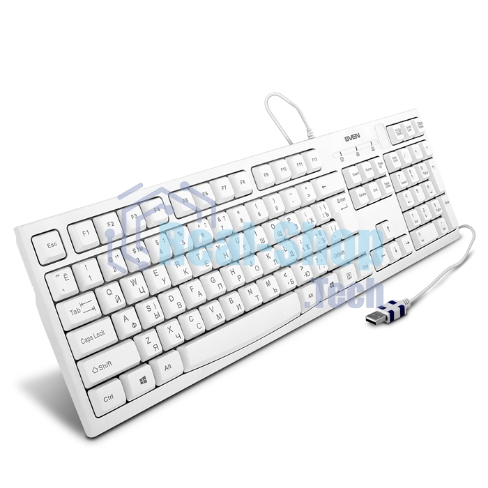 Клавиатура проводная SVEN KB-S300 белая
