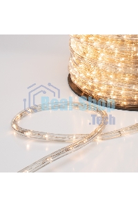 Дюралайт Neon-night LED, свечение с динамикой (3W) - теплый белый, 24 LED/м, бухта 100м