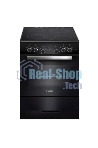 Плита электрическая Gefest ЭП Н Д 6560-03 0057 черный, конфорок 4 электрических, духовка 55 л, 60 см x 85 см x 60 см