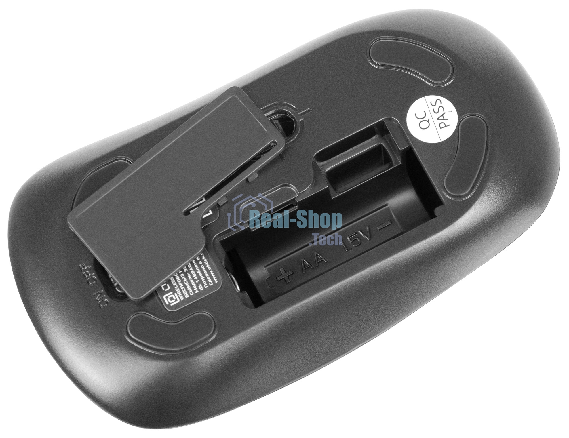 Комплект клавиатура + мышь Оклик 300M клав:серый мышь:серый/черный USB беспроводная slim