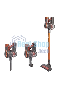 Вертикальный пылесос циклонного типа аккумуляторный Endever SkyClean VC-301, темно-серый/оранжевый, 4 шт,уп