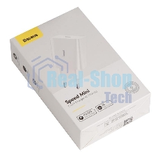 Сетевое зарядное устройство BASEUS Speed Mini, один порт Type-C, 20W, 5V, 3.0A, белый