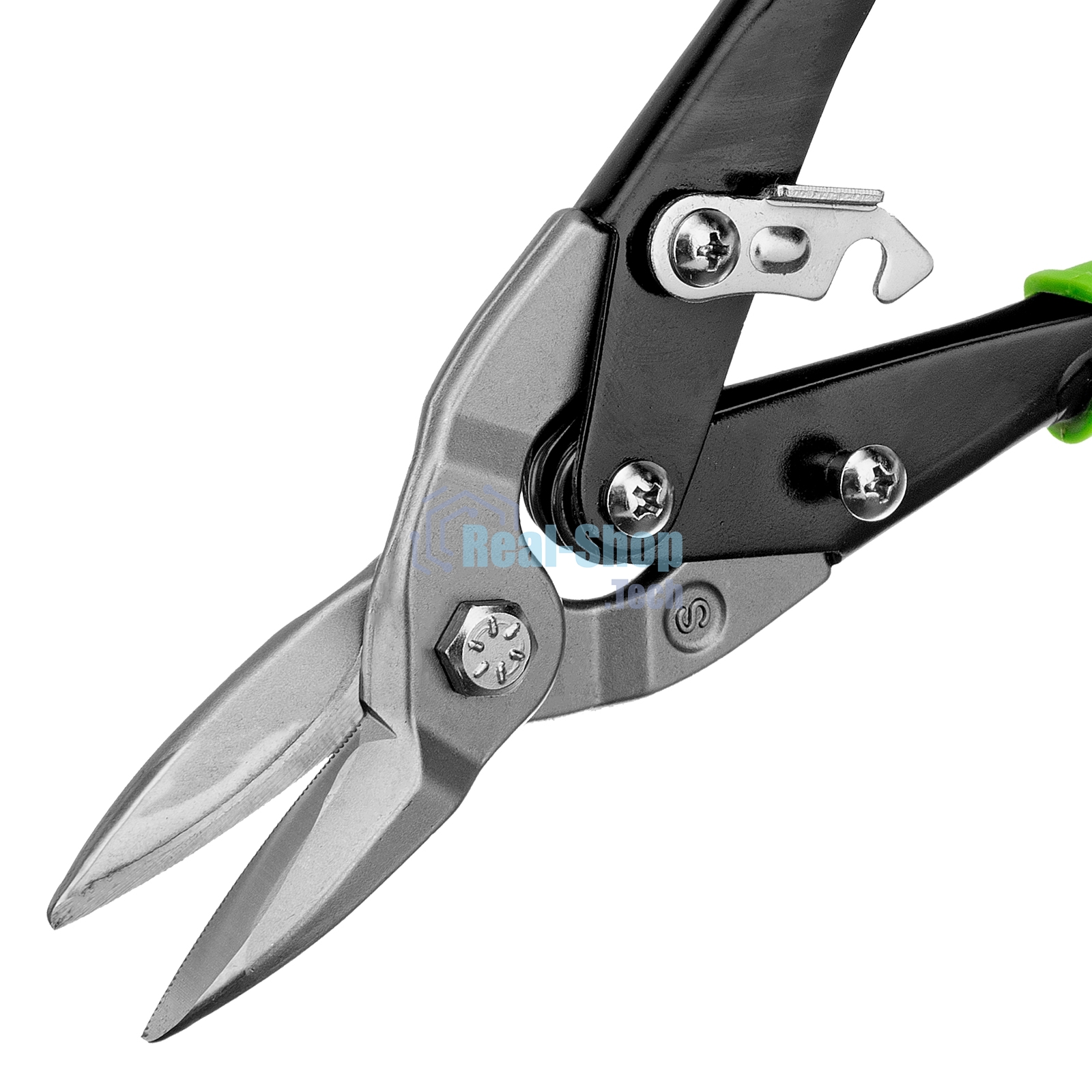 Ножницы по металлу Сибртех, 250 мм, прямой рез, сталь С55,двухкомпонентные рукоятки