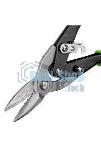 Ножницы по металлу Сибртех, 250 мм, прямой рез, сталь С55,двухкомпонентные рукоятки