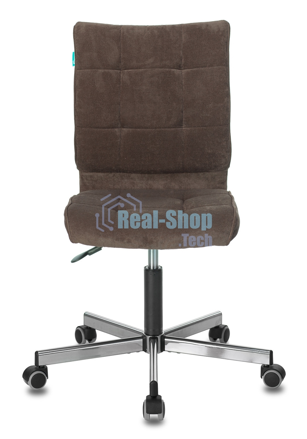 Кресло компьютерное Бюрократ CH-330M/LT-10 без подлокотников, темно-коричневый Light 10, крестовина металл