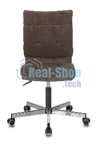 Кресло компьютерное Бюрократ CH-330M/LT-10 без подлокотников, темно-коричневый Light 10, крестовина металл