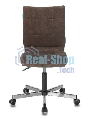 Кресло Бюрократ CH-330M/LT-10 темно-коричневый, экокожа, 120 кг, механизм качания, без подлокотников