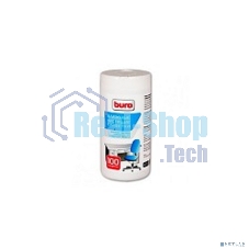 Салфетки Buro BU-Tsurl, 100 шт. для пластиковых поверхностей и офисной мебели туба 100шт влажных