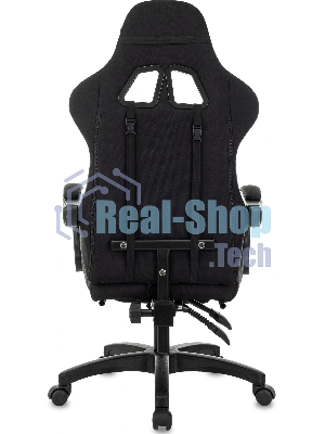 Кресло Zombie Shadow черный/серый, ткань, подставка для ног