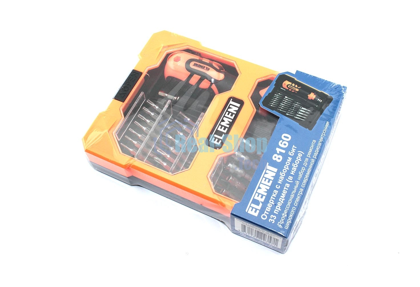 Отвертка с набором бит ELEMENT 8160