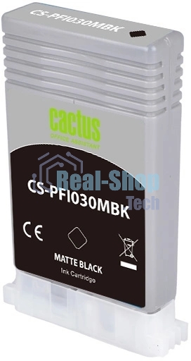 Картридж струйный Cactus CS-PFI030MBK PFI-030MBK черный матовый (55мл) для Canon imagePROGRAF TA-20/30