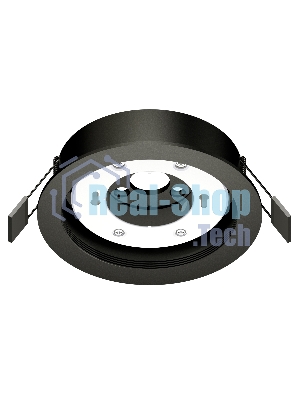 Корпус светильника C8051 SBK черный песок D110*H40mm Out2mm GX53