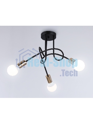 Светильник Ambrella light TR80415/3 BK/GD черный/золото E27/3 max 60W D670*370