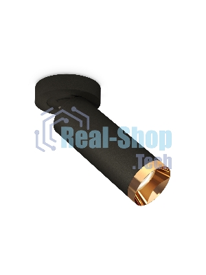 Светильник Ambrella Light XM6343204 SBK/PYG черный песок/золото желтое полированное MR16 GU5.3  (A2229, C6343, N6134)