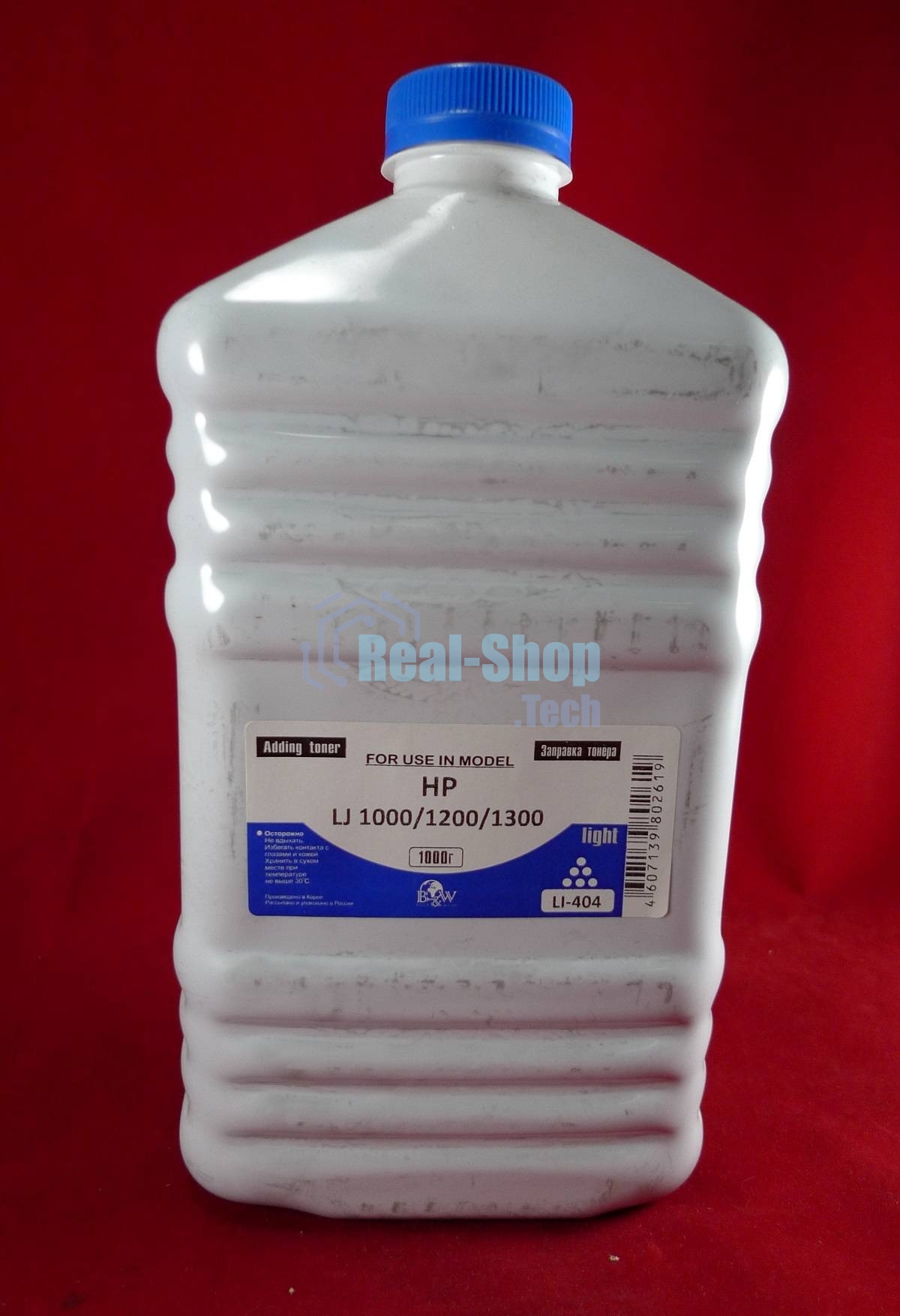 Тонер HP LJ 1200/1300/1000W (кан. 1кг.) B&W Light фас России