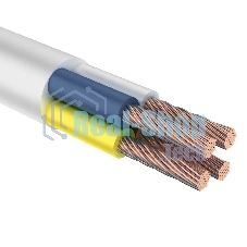 Провод соединительный ПВС 4х1,5 мм² 100 м белый ГОСТ 7399-97