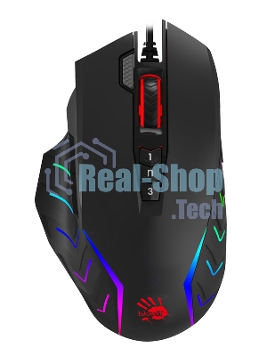 Мышь проводная A4Tech Bloody J95s черный, 8000 dpi, USB, кнопки - 9